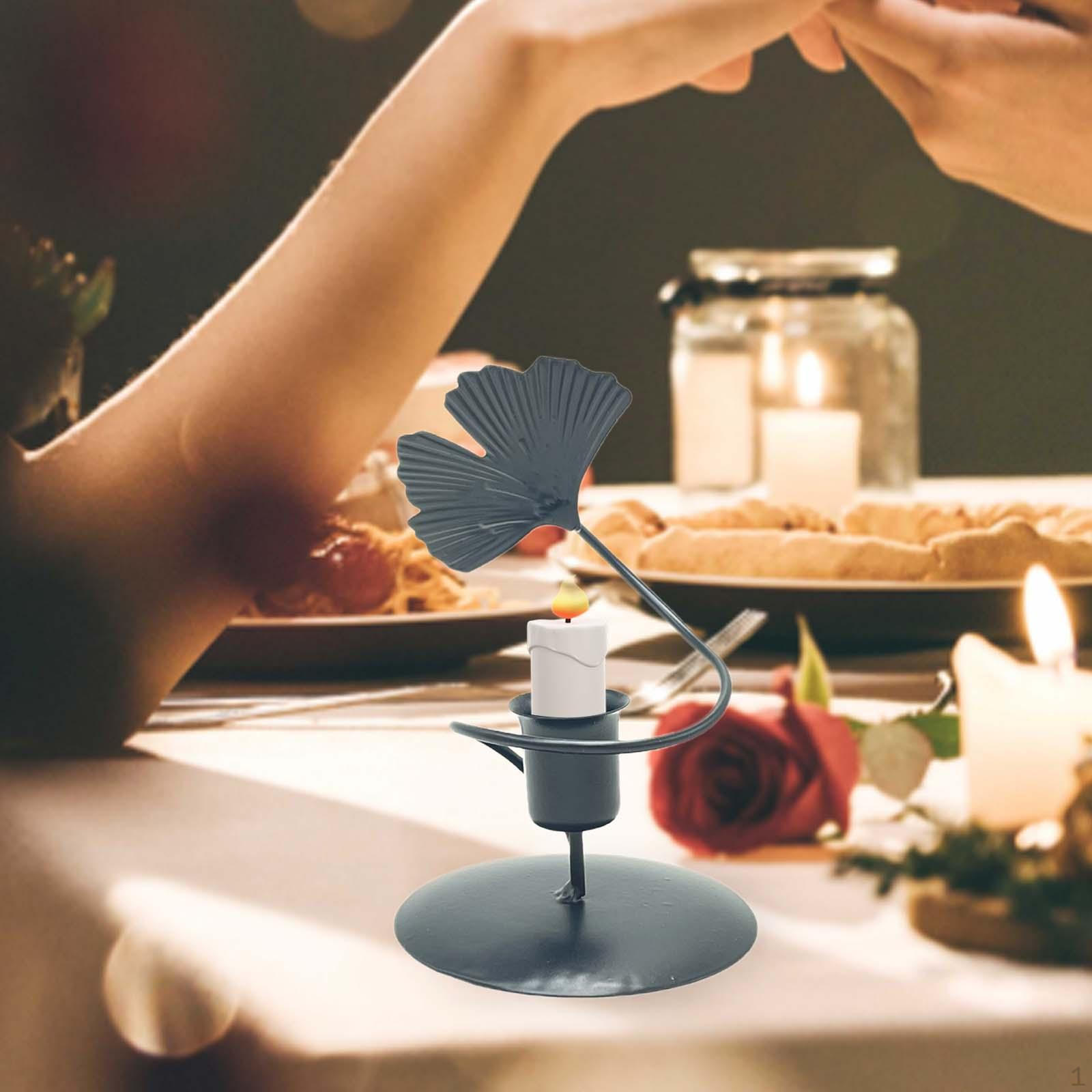 

Элегантный подсвечник из листьев гинкго для домашнего декора