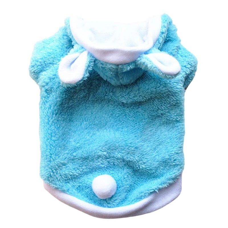 Warme Fleece Haustier Hundekleidung für kleine Hunde Mantel Jacke Hoodie Kostüm Mops Chihuahua Niedliches Kaninchen Cosplay Kleidung Outfits