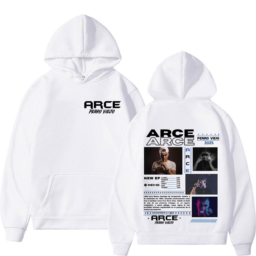 Rapper Arce Perro Viejo Album Tour 2025 Cover Hoodies Men Vintage Hip Hop Pop Music Sweatshirts Unisex Comfort Hoodie Streetwear