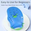 Flexible Swim Hand Paddles Adjustable Water Resistant Finger Webbed Paddle Frog Finger Drainage Holes Swimming Training Paddles