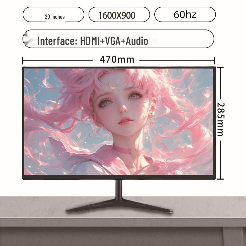 Brand New 19-27 Inch Flat IPS Monitor: Ideal for Office, Gaming, and Surveillance