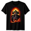 Grim Reaper Dark Fantasy Biker Motorcycle Mens T Shirt