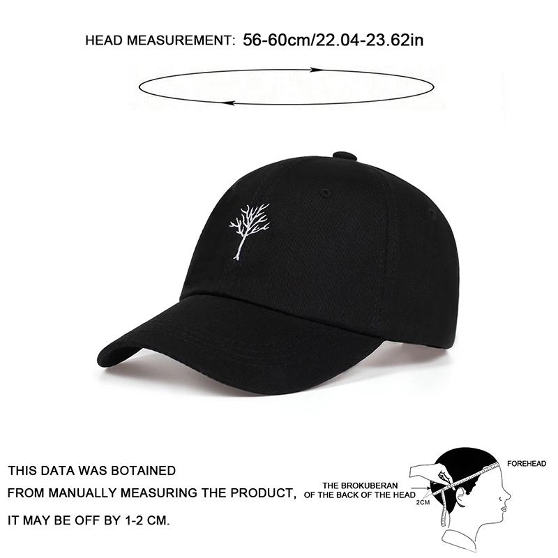 Unisex XXX Tattoo Tree Embroidery Baseball Caps Spring and Autumn Outdoor Adjustable Casual Hats Sunscreen Hat