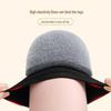 Unisex Winter Rabbit Fur Knee Pads for Warmth & Joint Support In Cycling