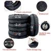 AD Universal 4 Stück Reserveradabdeckung Hülle Polyester Autoreifen Aufbewahrungstaschen Automobil Reifen Zubehör Auto Fahrzeug Radschutz
