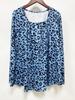 2024 European & American Leopard Print Casual Long Sleeve for Autumn/Winter