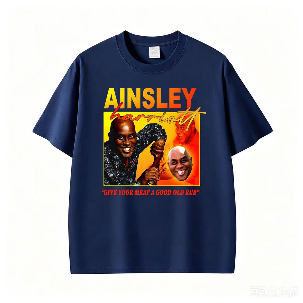 Lustiges Meme Ainsley Harriott Give Your Meat A Good Old Rub T-Shirts Unisex Unisex Mode Oversized T-Shirt Lässig 100% Baumwolle T-Shirt