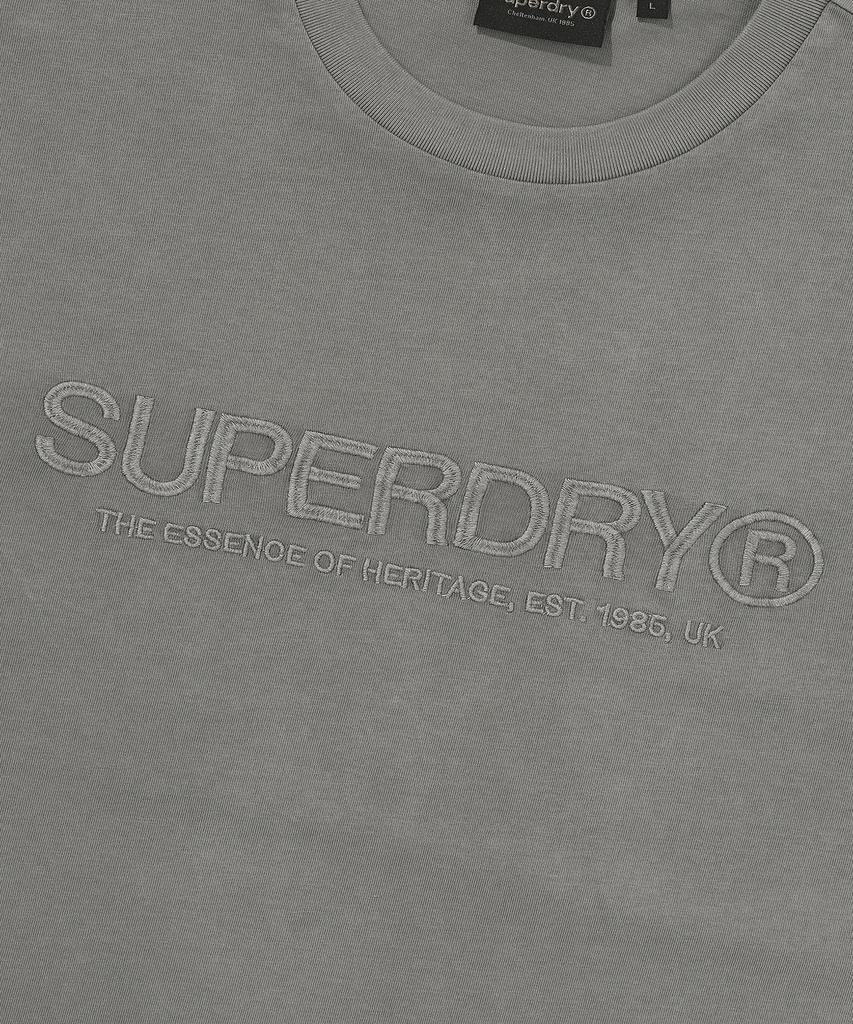 Syupeodeulai Logo Washed Short Sleeve T-Shirt Gray Sduiscq14Gry