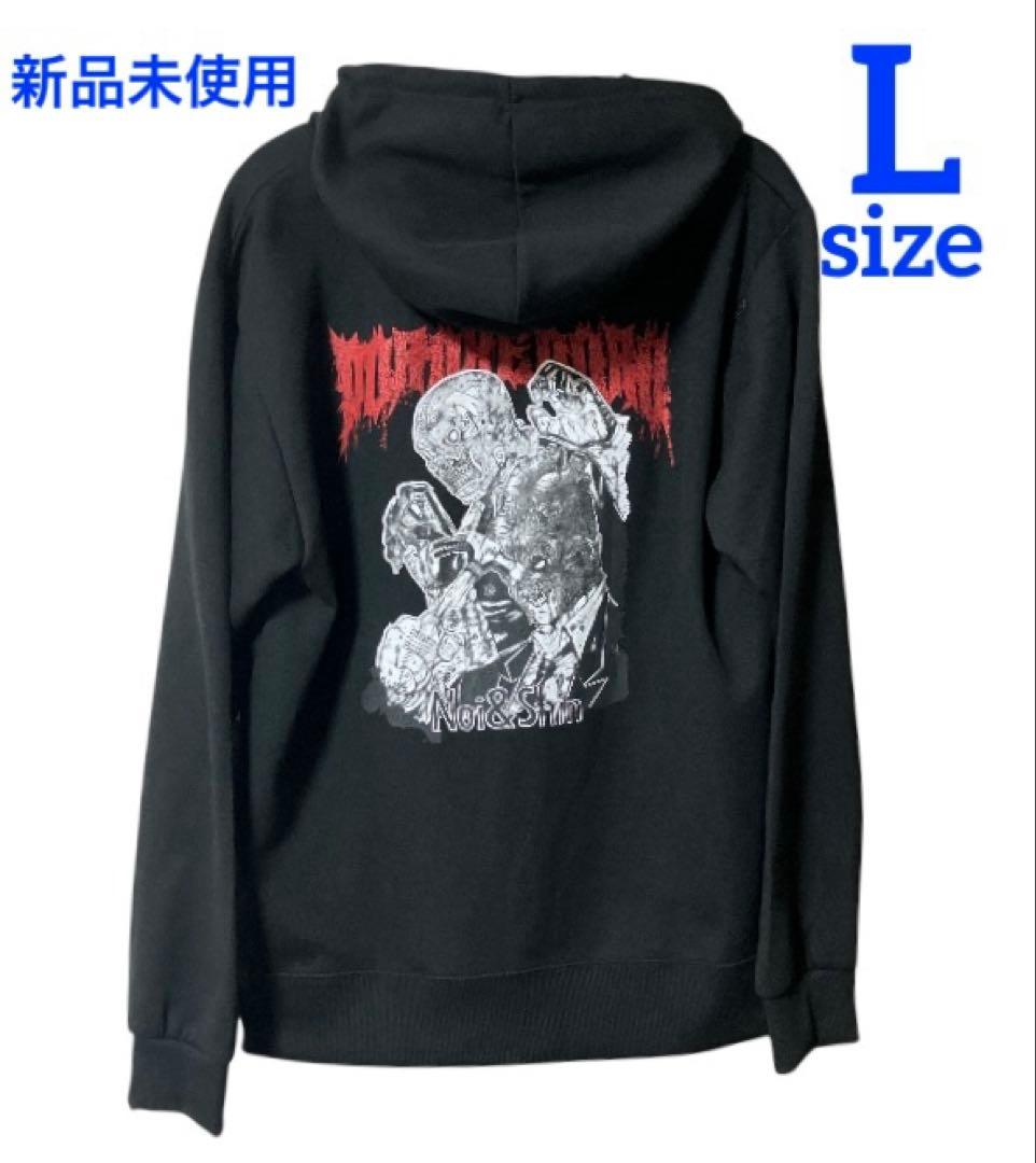 [Б/У] Y2K BA-TSU Темно-серый топ-майка с принтом черепа