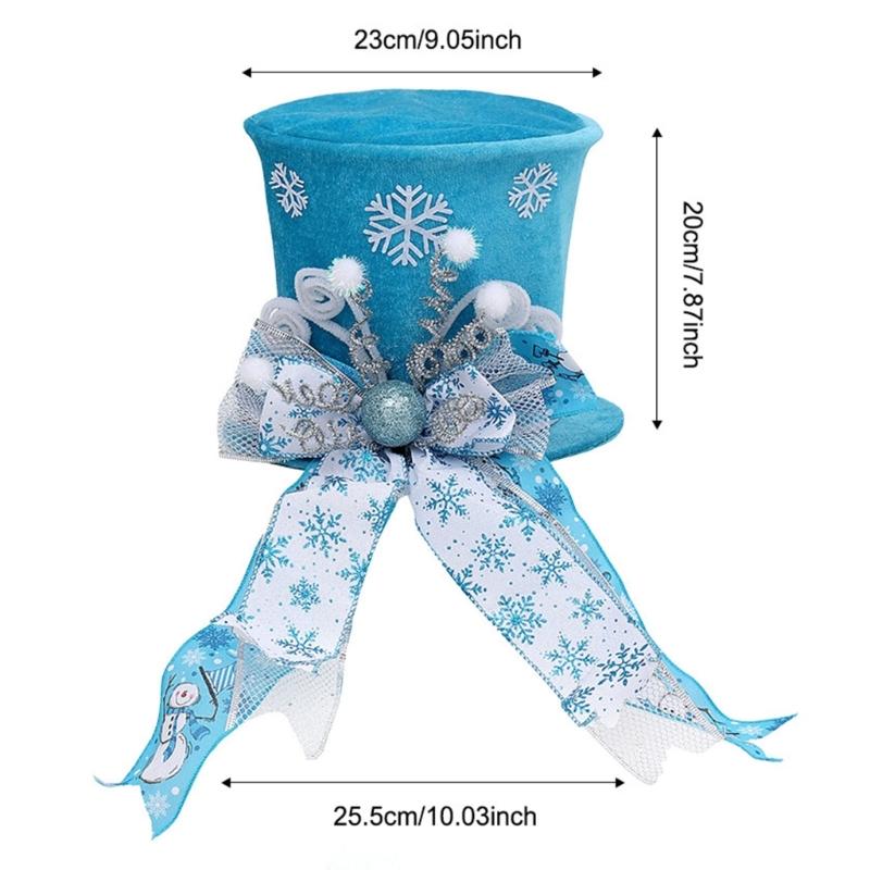 Folding Christmas Tree Top With Big Bowknot Embellishments for Indoor and Outdoor Winter Holiday Party Centerpieces