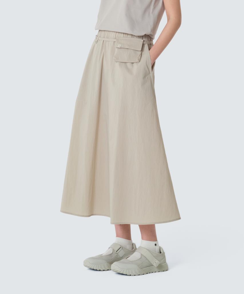 SNOWPEAK APPAREL Root Flare Long Skirt (S26Mwrsk61) Light Beige