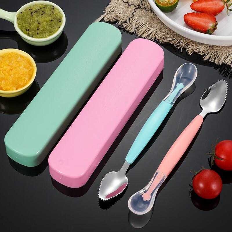 Portable Dual-Head Fruit Spoon