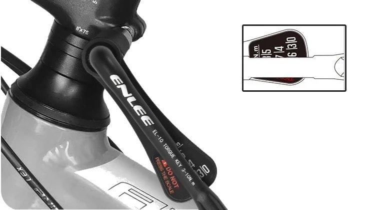 Compact Torque Wrench 3-10Nm for Bicycles Multifunction with Bits