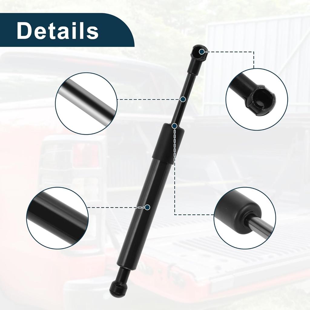 Tailgate Assist for Ford for Ranger 2019-2024 Tailgate Pickup Truck Lift Support Strut Black with Mounting Bracket 1 Set