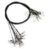 Thick Stainless Steel Fishing Wire Leader Line for and 50cm 50kg Weight Capacity 20-Piece Bass, Hairtail, Cutlassfish, Long,