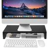 EAYHM Monitor Desk Wooden Monitor Computer PC Keyboard Storage Printer Stand Stand, Stand, Top, Stand, Rack, Desktop, Stand,