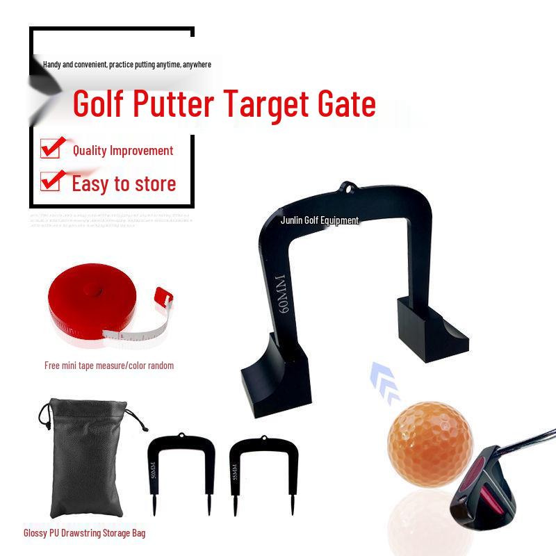 Aluminum Alloy Golf Putter Target Gate for Indoor/Outdoor Practice - Beginner To Advanced, Available In 3 Sizes
