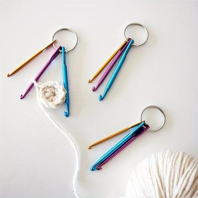 Crochet Color Aluminum Oxide Crochet Needles, Stainless Steel Single-head Knitting Small Short Crochet Needles, Easy To Carry
