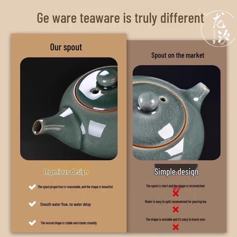 Chaxun Ge Kiln Ceramic Tea Set
