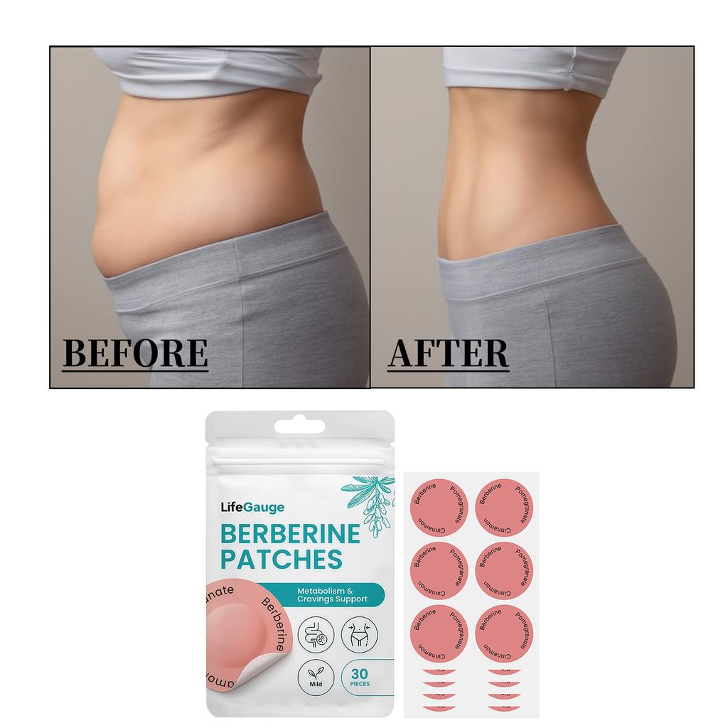 Berberine Patches 30 Count - Topical Patches for External Use (30 Pack)