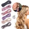 Heatless Wave Rod Headband No Heat Silk Curls Ribbon Soft Hair Rollers for Straight Hair and Curly Hair Type