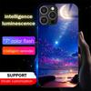 Aurora Lake Sound Control LED Glowing Case – Luminous Glass Cover for IPhone Samsung