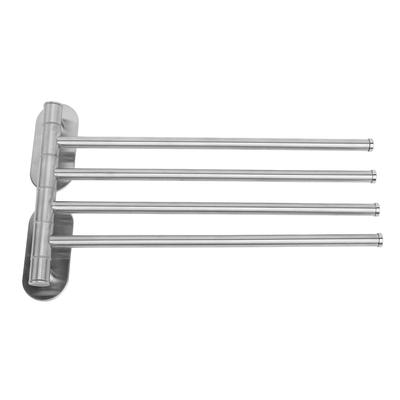 Swivel Towel Bar Swing Out Towel Rack for Bathroom Wall Towel Holder 304 Stainless Steel 4 Arm