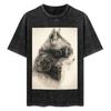 Steampunk Cat Tshirt Casual All Match Tee Shirt For Men