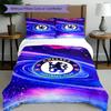 3pcs Duvet Cover Set (1*Duvet Cover + 2*Pillowcase, Without Core),Chelsea F.C Print Bedding Set, Bedroom Decor, All‑Season, Birthday Gift