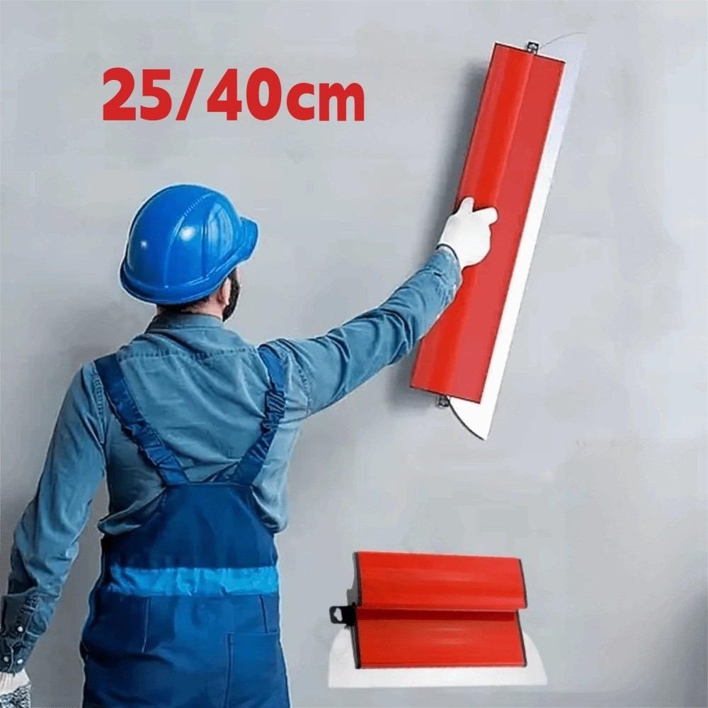 25/40CM Drywall Smoothing Spatula Stainless Steel Painting Finishing Skimming Leveling Scraper Putty Scraping Tool
