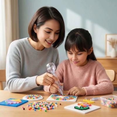 Yousheng 1/2/3 Sets Press Beading Pen Ergonomic Bead Dispenser Women Girls Beginner DIY Jewelry Bead Crafts Positioning Pen Bead Placement Tool
