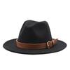 Black Woolen Top Hat Jazz Hat