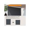 Store latéral - MUVOE - 200 x 292 cm - Hauteur réglable 215–305 cm - Polyester enduit UV40+ - Structure aluminium