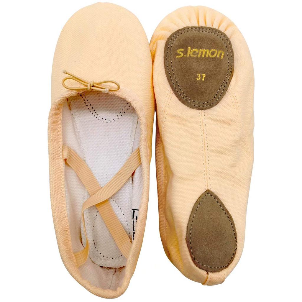 [s.lemon] Ballet Shoes for Children and Adults, Fabric, Split Sole, SF Pink, Size 30