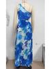 Elegant One-Shoulder Pleated Evening Dress with Waist Cutout - Spring/Summer Style