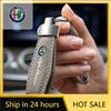 Car Sticker For 159 147 Leather Car Keychain Top-end Good Quality Keyholder Key Ring For Alfa Romeo Giulia Stelvio Gi XE0