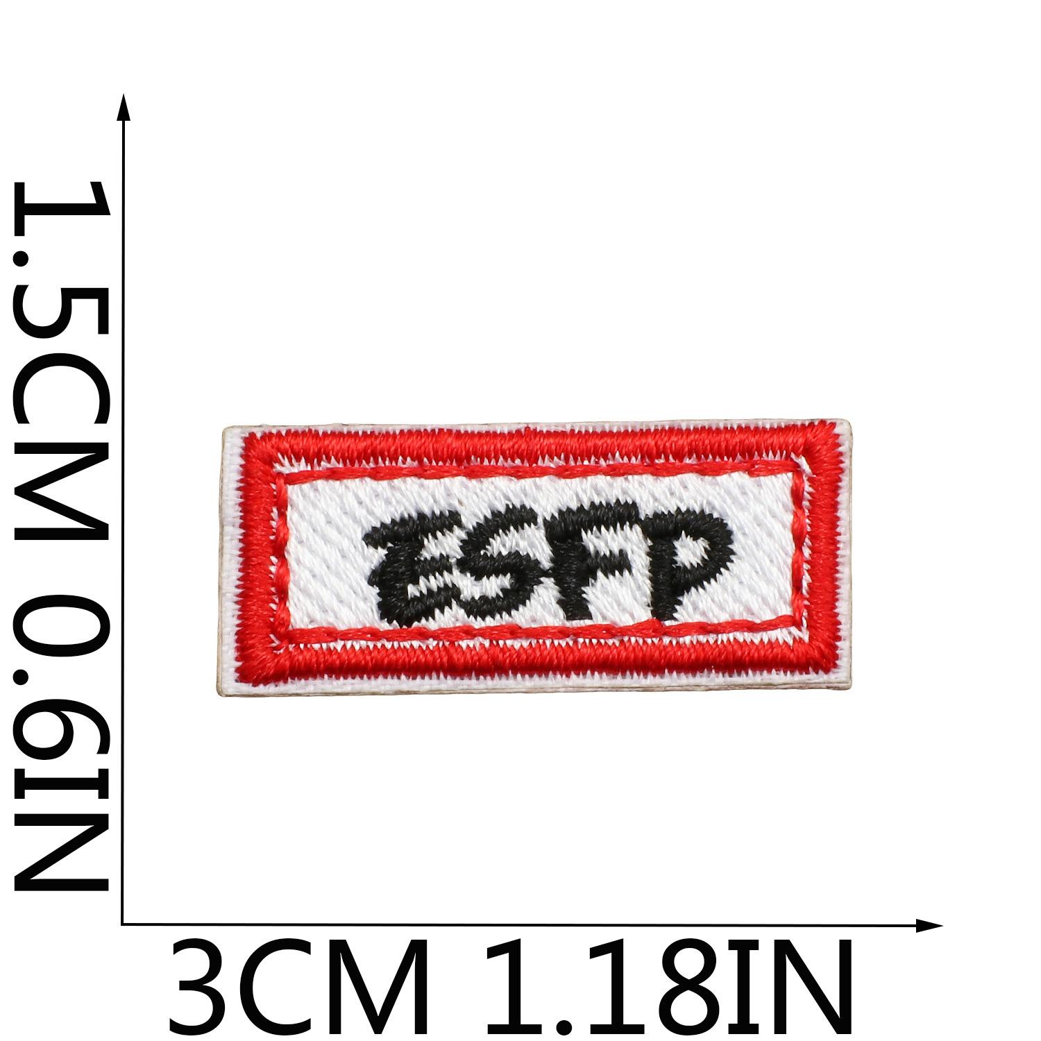 Корейский магазин рукоделия DIY Наклейка-патч с вышивкой Тканевая наклейка Маленький размер Буквенный патч-наклейка Декорация для одежды Милые лапки Вышитая этикетка no. 1_3 pieces