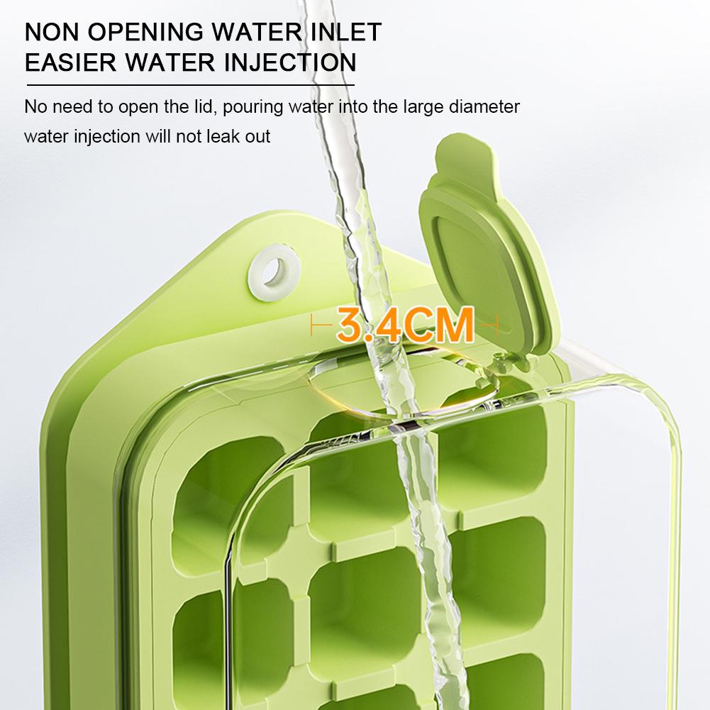 Ice Cubes Mold With Clear Container Easy Release Fridges Ice Box For Beverage Juices