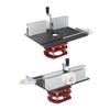 Router Lift with Top Plate Router Lifting Base Woodworking Slotting Trimming Chamfering Table Top Black