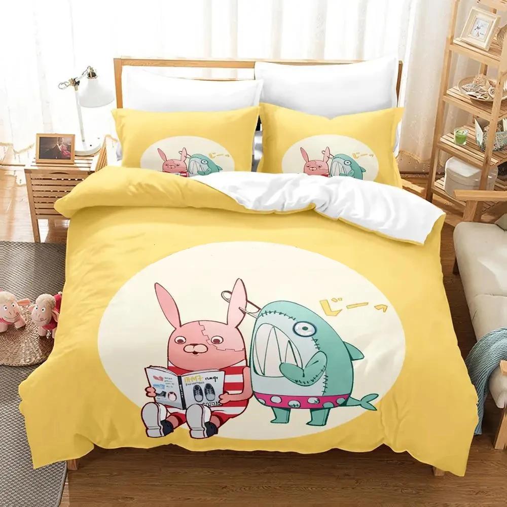 

Usavich 3D Print Boys Bedding Set Single Twin Full Queen King Size Bedroom Duvet Cover Anime Bed Sheet Set Bed EU single(135x200cm)