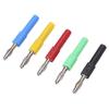 5 stk Sett J.20012 Bananpluggkontakt 4mm Hann til 2mm Hunn Banankontaktadapter for Multimeter