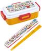 Skater Bento Single Made in for with Locking for Dishwasher and Microwave Minna no Taabo Box, 530ml, Tier, Japan, Women, 4-Point Leak-Resistant