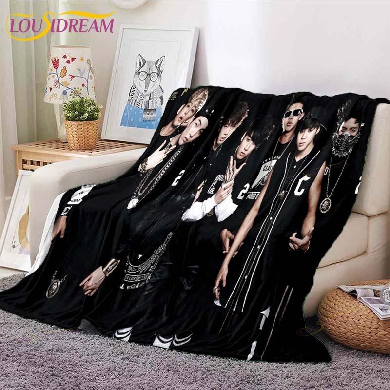 Newest Kpop Bangtan Boys Blanket Sofa Bed Blanket Super Soft Warm Blanket Cover Fleece Throw Blanket