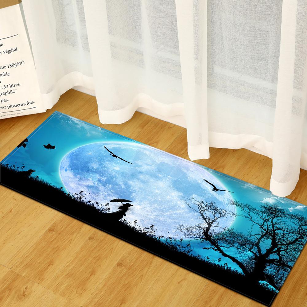 Fresh Landscape Bedroom Bay Window Mat Household Door Mat Kitchen Absorbent Floor Mat Bathroom Floor Mat Living Room Carpet