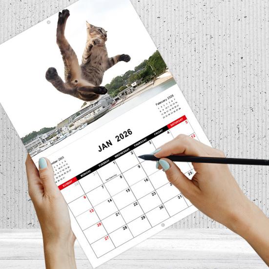 2026 Calendar January 2026 - December 2026 12 Monthly Planner Kung Fu