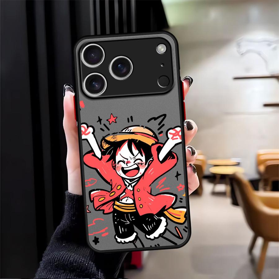 Funda Back Phone Cover Case for iPhone 17 Pro Max 14 11 16 Plus 12 15 13 Mini 7 8 SE XS XR Air Cartoon O-One Pieces
