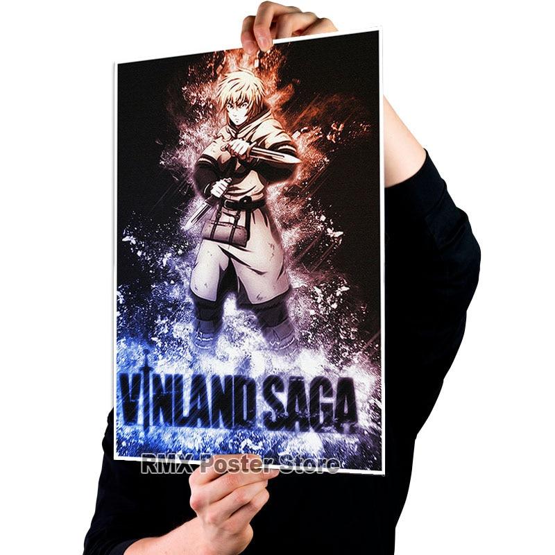 

Аніме Vinland Saga Плакати Естетичний білий крейдований папір Вітальня Декорація Фреска Скандинавський домашній декор Бар Інтер єр Картина 30x21cm