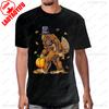 Bigfoot Turkey Pumpkin Thanksgiving Sasquatch Tshirt Casual Fashion Loose Short Sleeve Cool Unisex T Shirt Y2K Unisex Streetwear