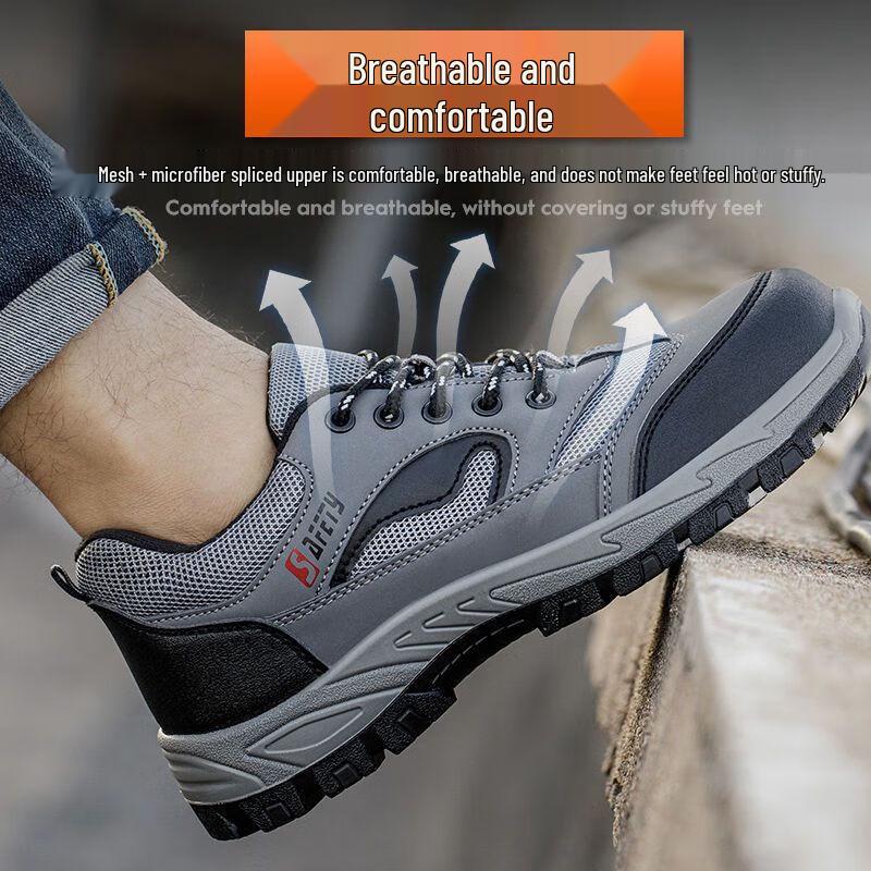 Men s Lightweight Steel Toe Safety Shoes 36-46