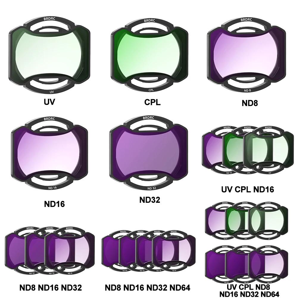 Pro dron Avata 2 Sada filtrů na objektiv UV CPL ND8 ND16 ND32 ND64 Neutrální hustota Kamera Objektiv ND filtr Vícevrstvý HD